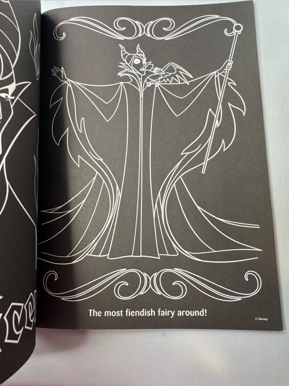 Disney Villains Coloring Book with black pages bonus coloring crayons